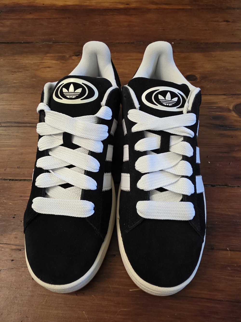 Adidas Campus 00s Black White Gum Men Sz 11 NEW w/ Extra Black Laces - Picture 4 of 6